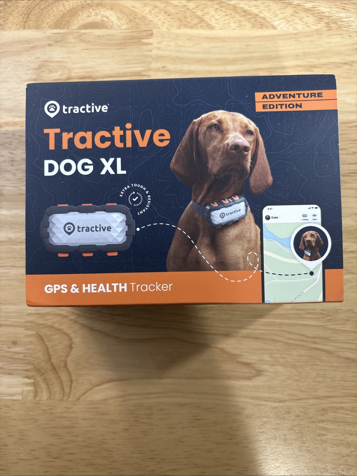 Tractive Xl GPS Tracker & Health Monitoring for Dogs (40 Lbs+) Adventure Edition