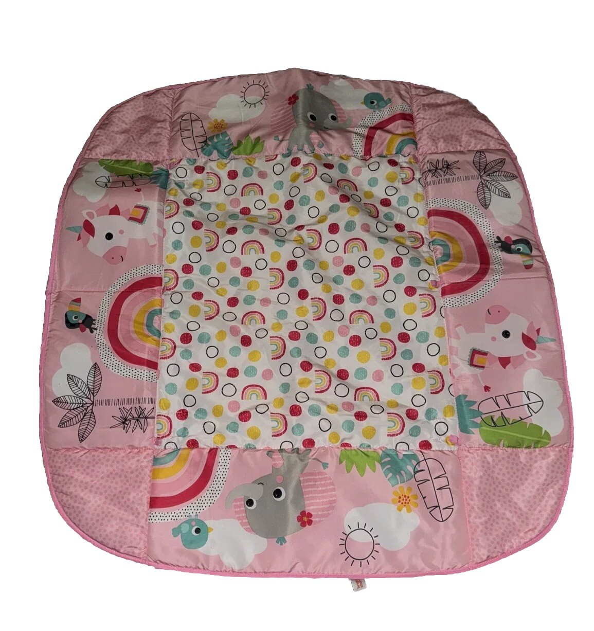 Bright Starts Baby Girl Animal Theme Multicolor Mat