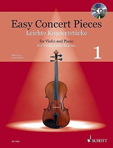 EASY CONCERT PIECES FOR VIOLIN AND PIANO - VOLUME 1: By Hal Leonard Corp. NEW