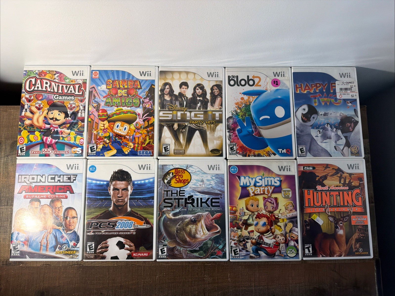 Nintendo Wii Video Game Bundle Lot of 10 Games ALL CIB