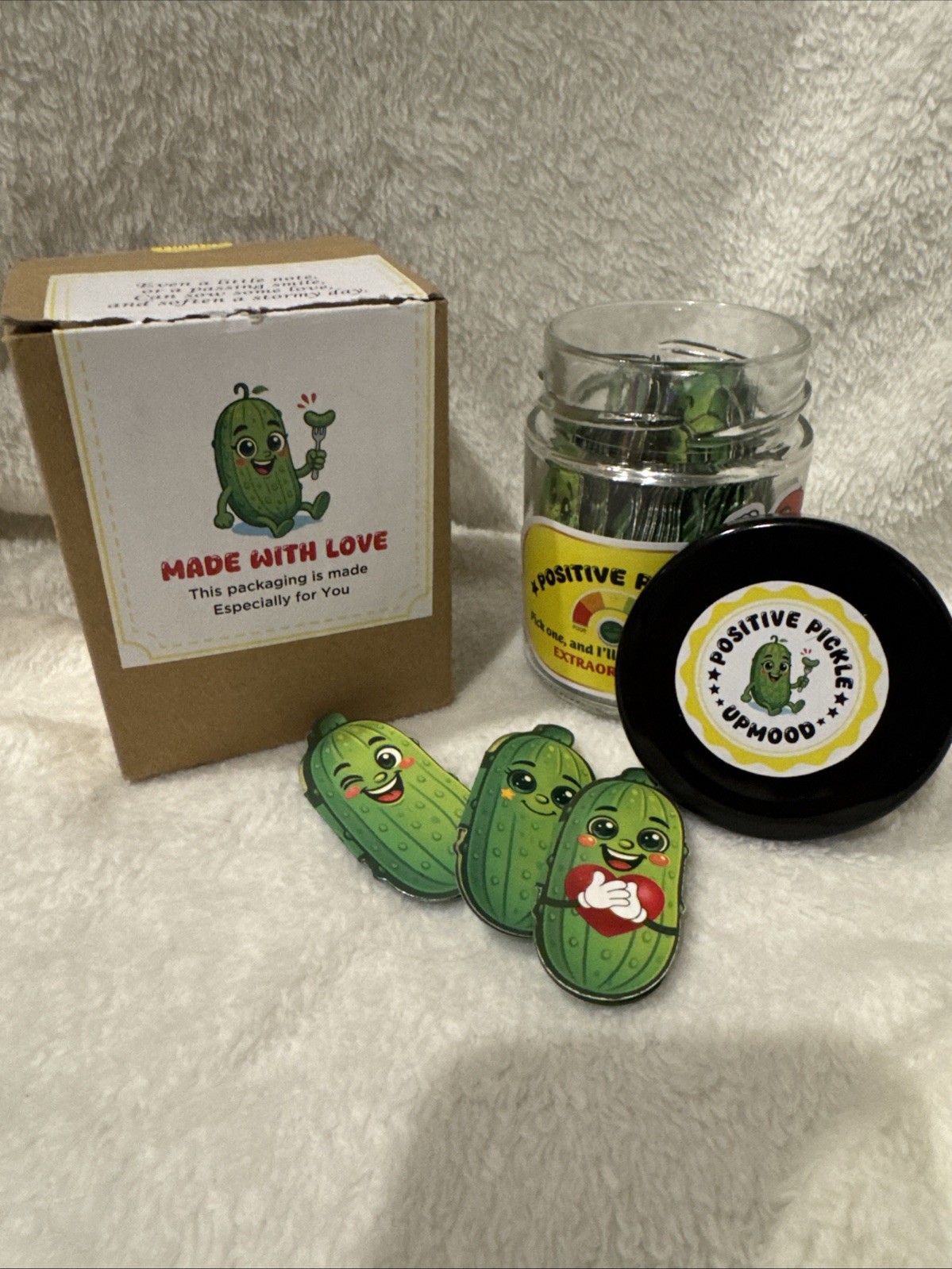 Positive Pickle Affirmation Jar Gift Set New In Box Positive Inspiration