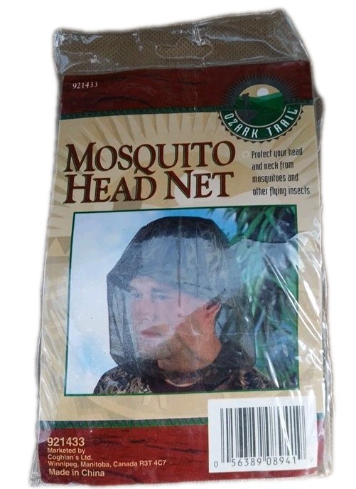 Mosquito Head Net, Ozark Trail, Dark Green Camo, New