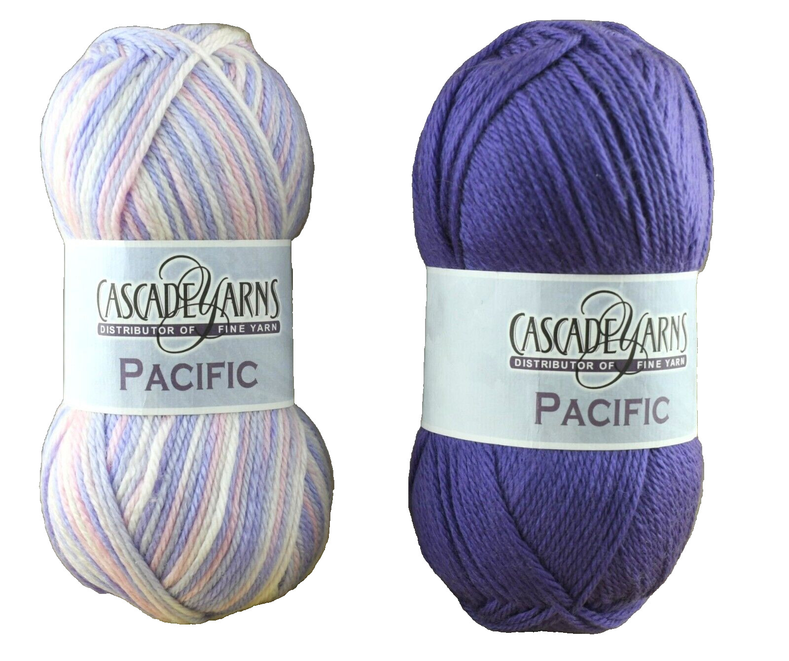🧶Cascade Yarns Pacific Lot of 2 Skeins ~Wool Blend~100g/213 Yards Discontinued