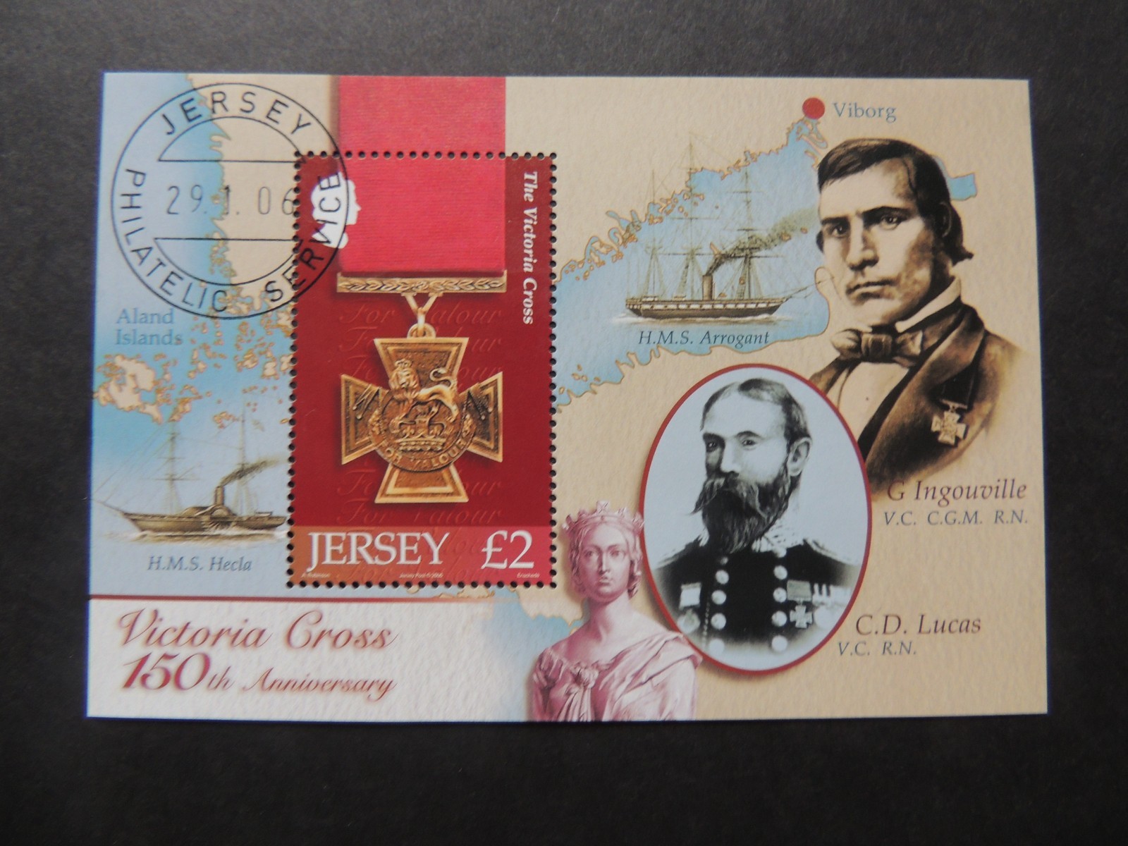2005 Jersey Victoria Cross Miniature Sheet MS1258 Fine Used