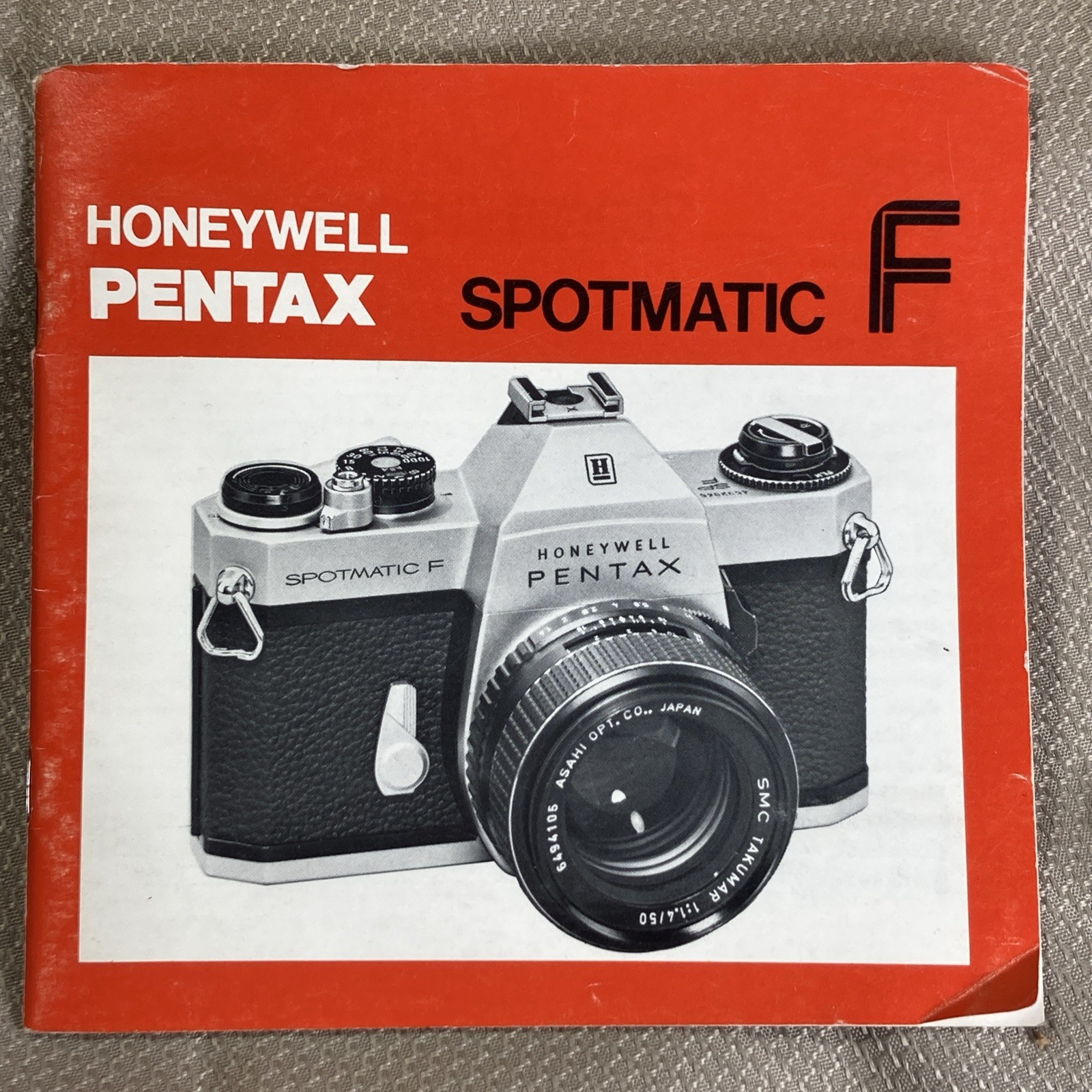 Vintage 60's to 70's, Pentax Spotmatic F, Camera Instructions 37 Pg, English
