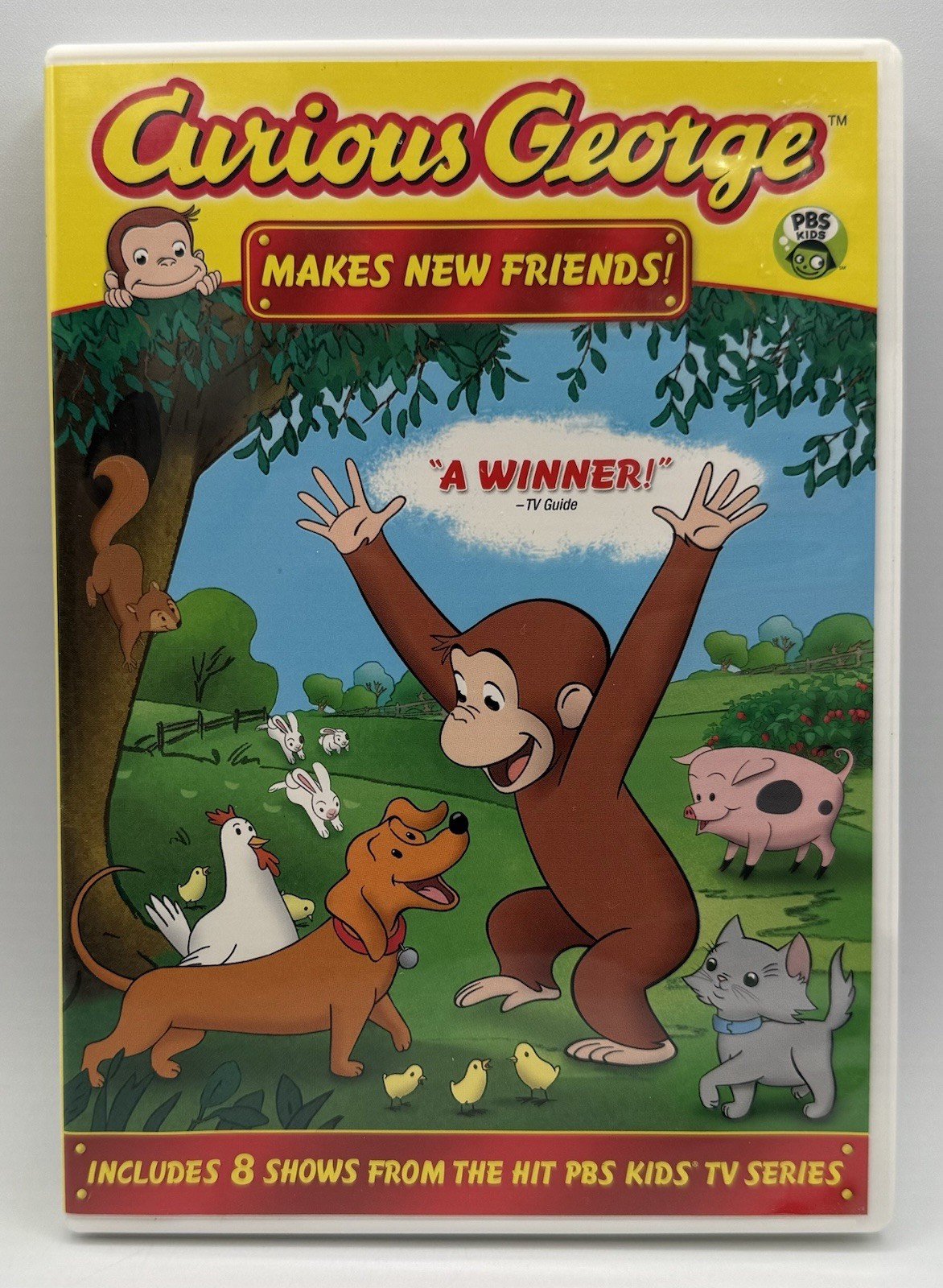 Curious George Makes New Friends DVD Fullscreen Included 8 Shows Over 90 Mins.