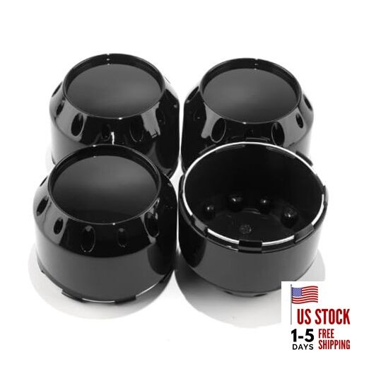 4PC Wheel Center Caps for KMC XD Series 464K106 XD786 XD795 Black Replacement 