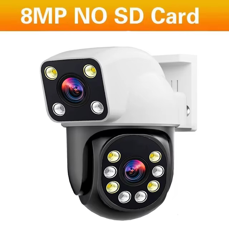 Tuya Smartlife 3 Screens Outdoor Wifi Security Camera PTZ 6K 12MP Home Surveilla