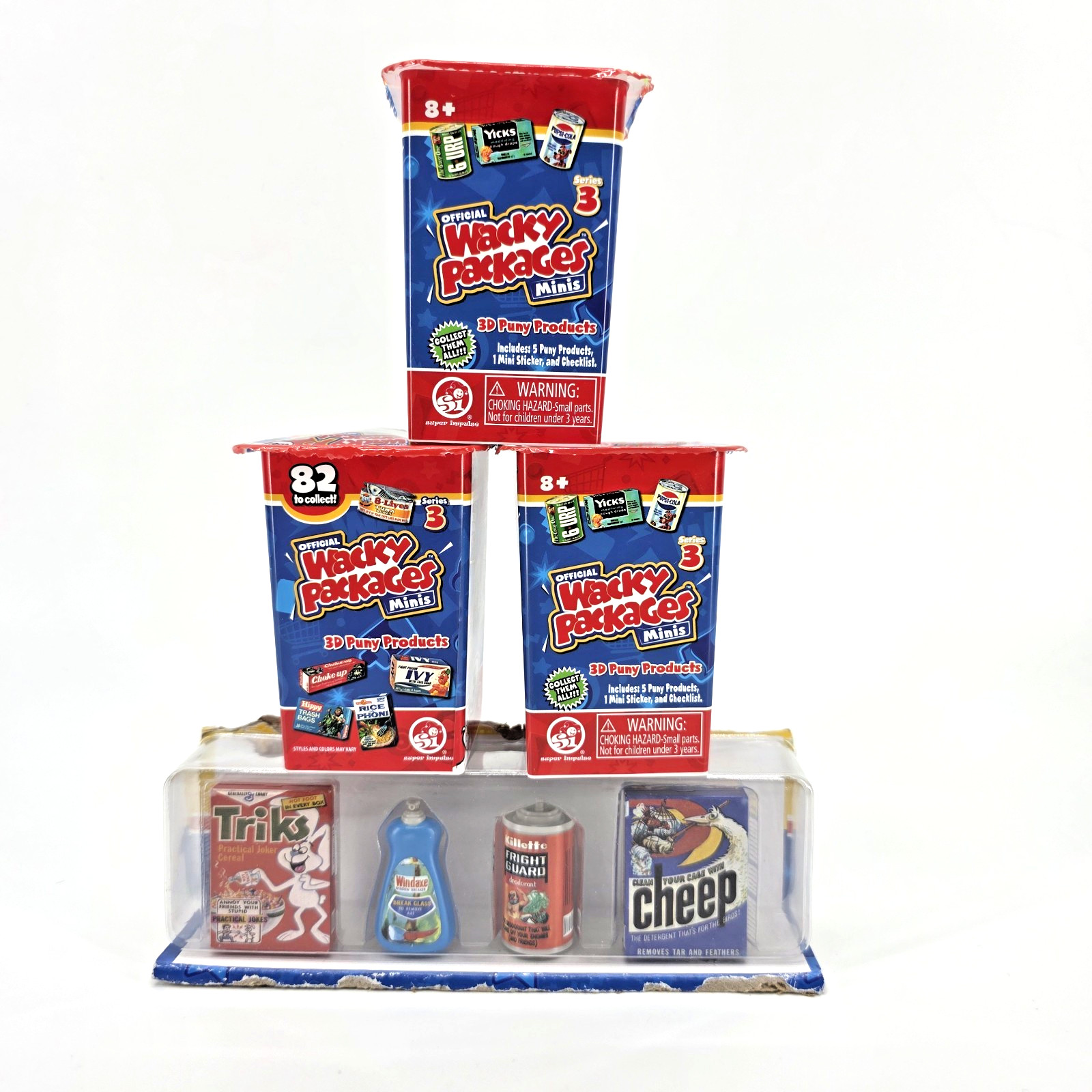 New Lot Official WACKY PACKAGES Minis Series 3 3D Puny Blind Box 2021 Topps