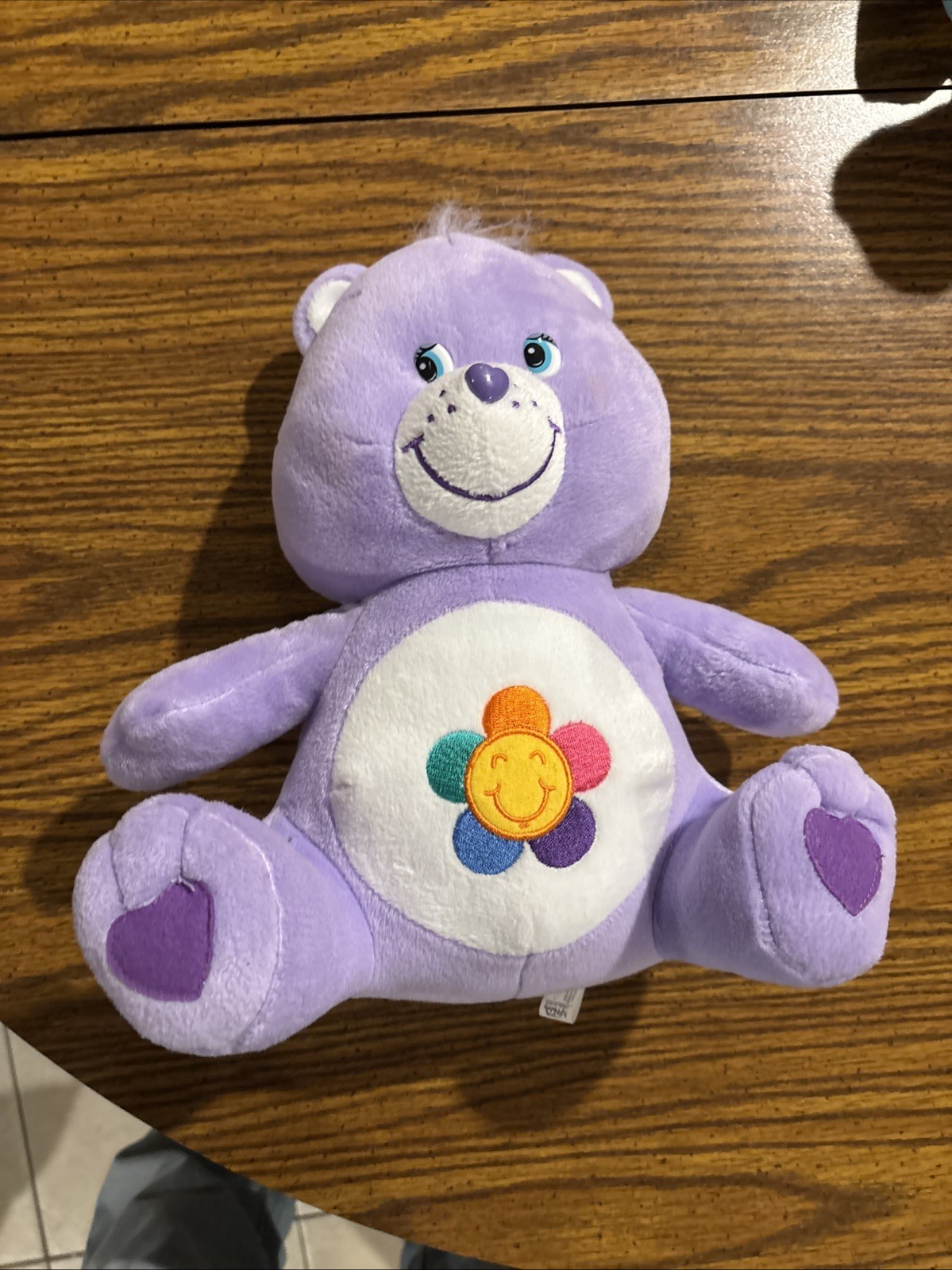 Vintage '04 Nanco Care Bears Harmony Bear 11" Purple Teddy Bear Plush