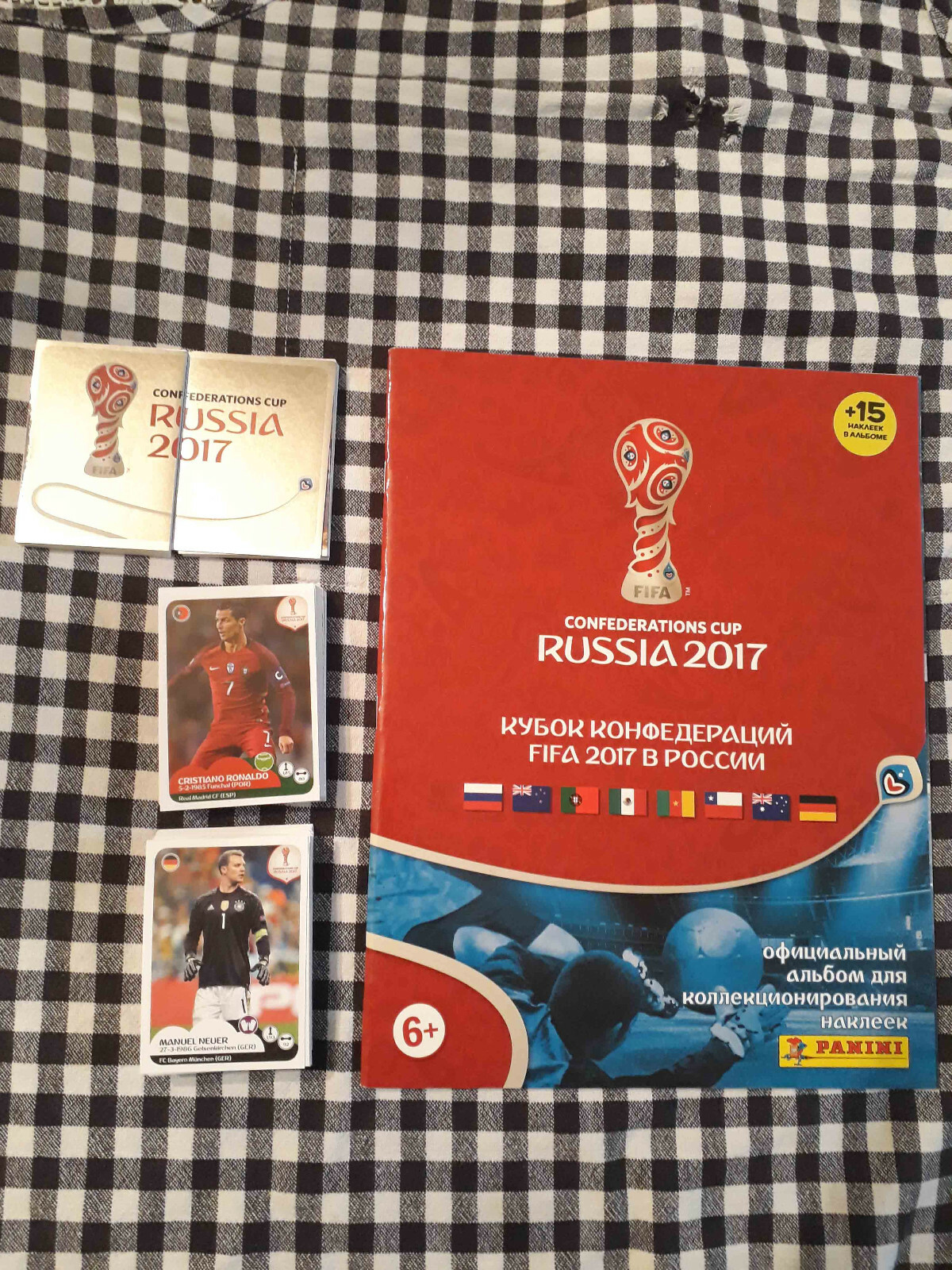 Panini Confederation Cup 2017 Russia empty album + complete stickers set 1-288