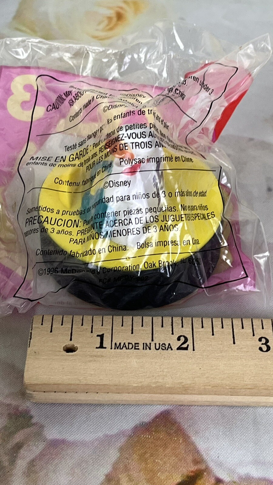 Mighty Ducks Hockey Puck #15 MALLORY #3 1996 McDonald’s Happy Meal Toy NEW