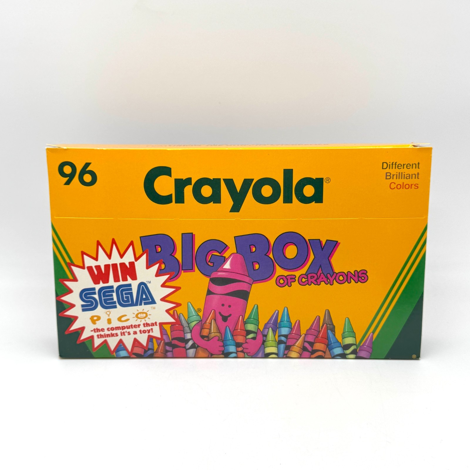 Vintage Crayola Crayons Sega Pico Promo 96 Big Box Open Box Unused 1994 Made USA