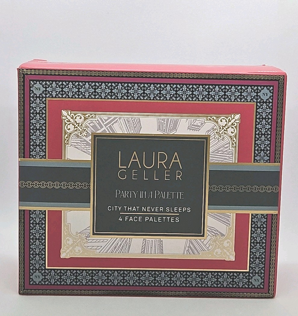 4 FACE PALETTES Laura Geller CITY THAT NEVER SLEEPS Party in a Palette Face Set 