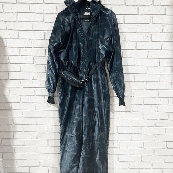 Asos Women’s Navy Shine Ski Suit - Size 14