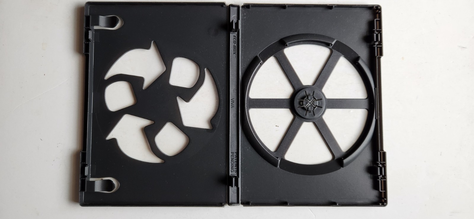 USED 14mm Standard Eco-Box Slotted Single Blk 1-Disc DVD Case with Outer Sleeve