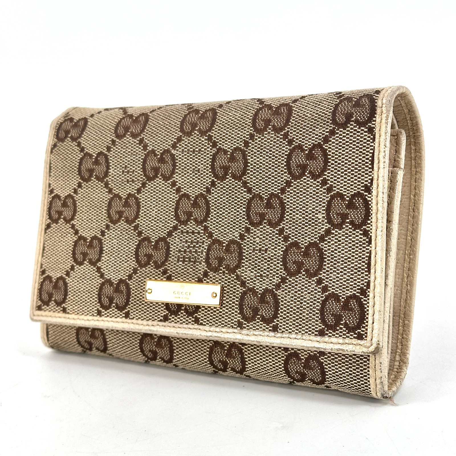 Gucci gg canvas bifold wallet Purse Auth