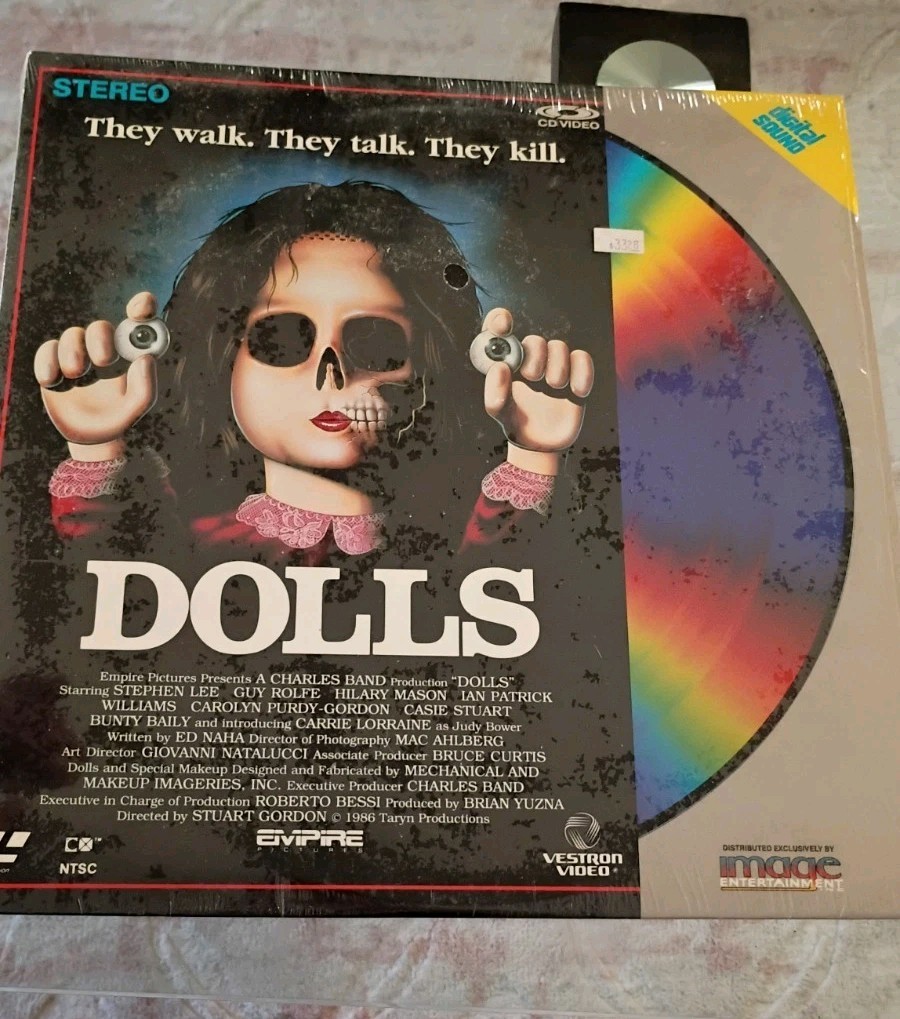 LaserDisc: Dolls (1987): Charles Band, Empire/Full Moon, horror