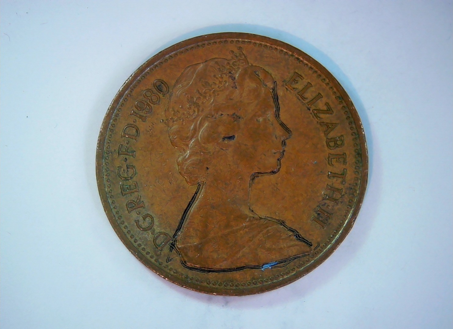 United Kingdom 1980 2 Pence Elizabeth II (decimal) 2 Pence Coin