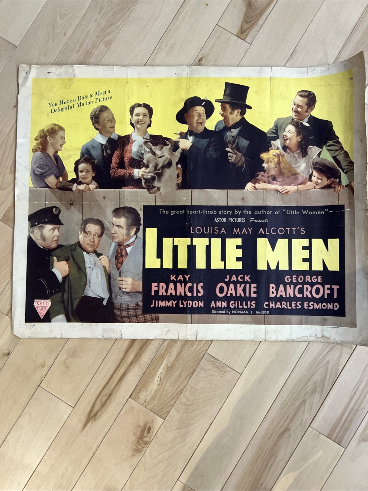 Little Men, half sheet, Louisa May Alcott