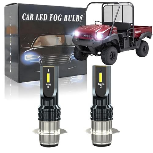 Fit For Kawasaki Mule 600 610 3000 3010 LED Headlight Bulbs,H6 H6M P15D LED 