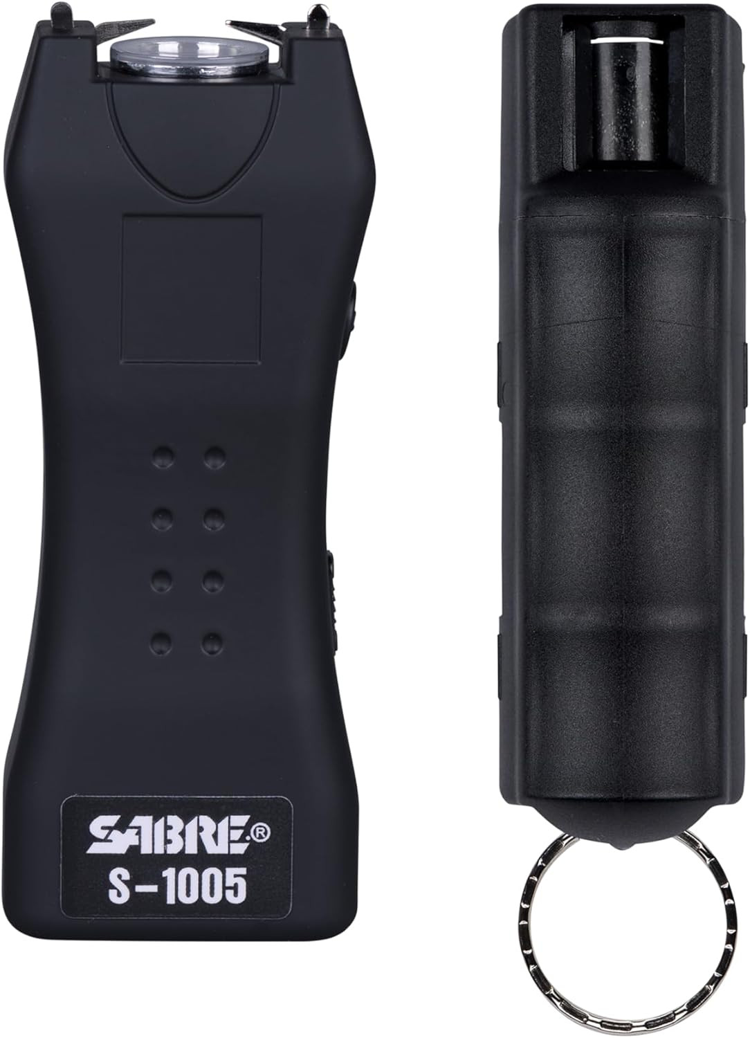 Self-Defense Kit with Pepper Spray and Stun Gun with Flashlight, 25 Bursts, 10-F