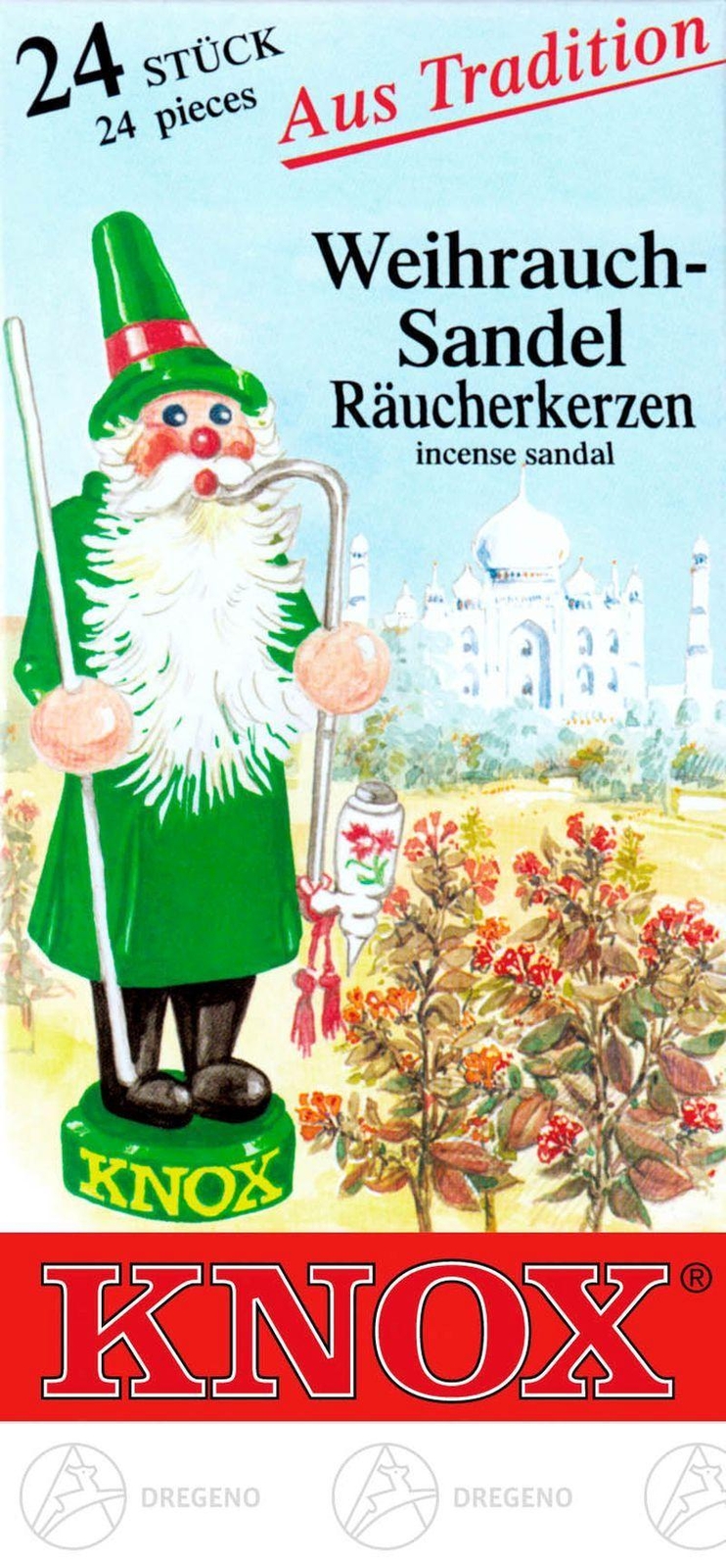Accessories KNOX Incense Cones Sandal (24) NEW Erzgebirge Incense Cones