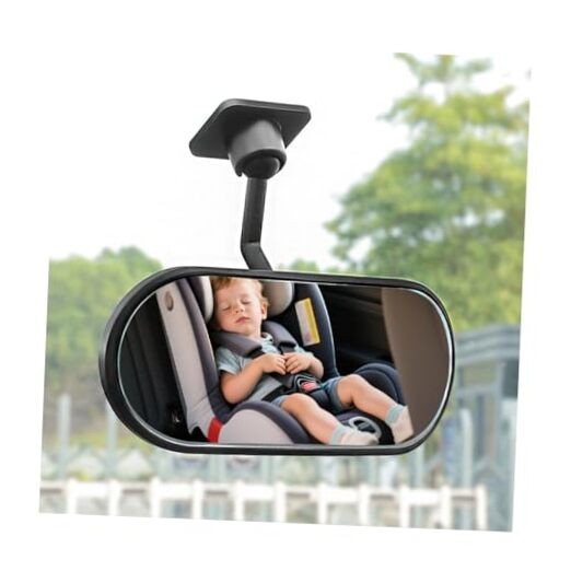 Car Rearview Baby Mirror, Wide Angle HD Convex Vehicle Interior Self-Adhesive