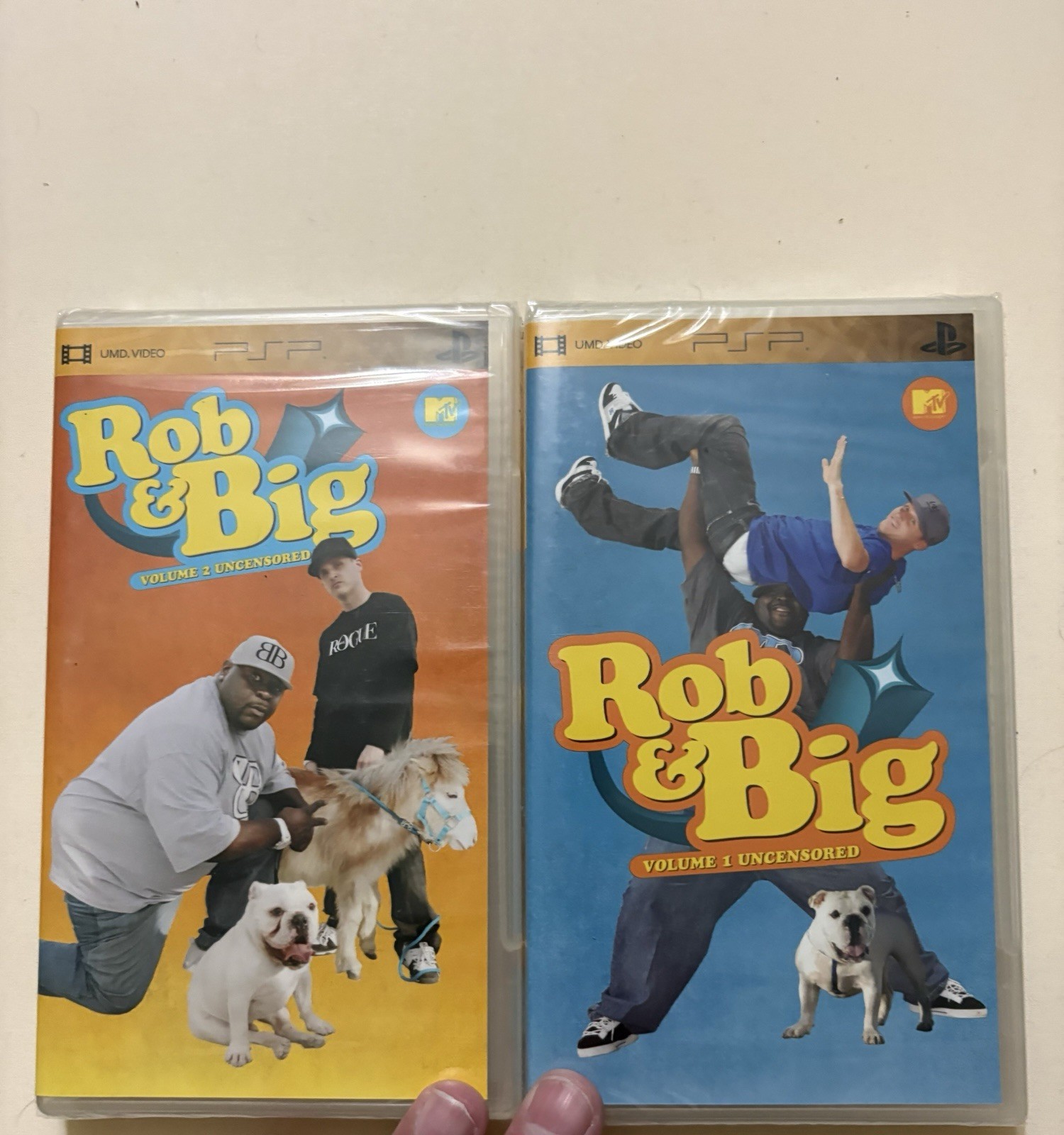 Sony PSP UMD Lot Of 2- Rob & Big Uncensored Vol. 1 & Vol. 2 - New/Sealed 