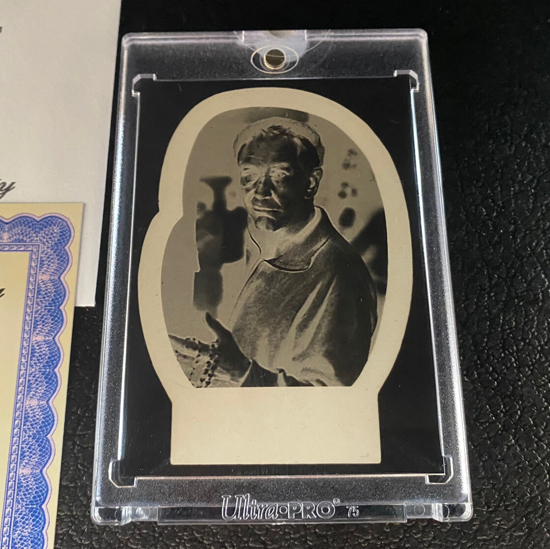 1979 Rocky II Sticker Topps Vault Mask Negative #10 Mickey Burgess Meredith