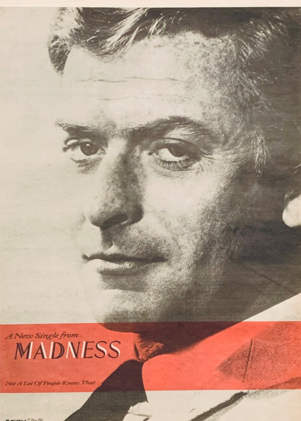 MADNESS 1984 vintage UK POSTER ADVERT MICHAEL CAINE Stiff Records