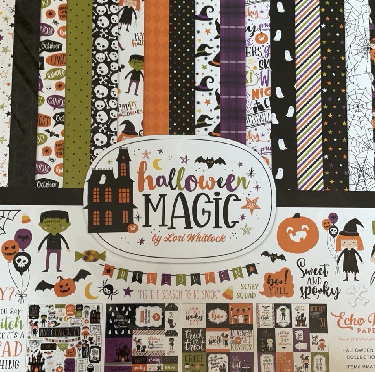 Echo Park Halloween Magic Collection HMA249016 12x12 Paper/Stickers