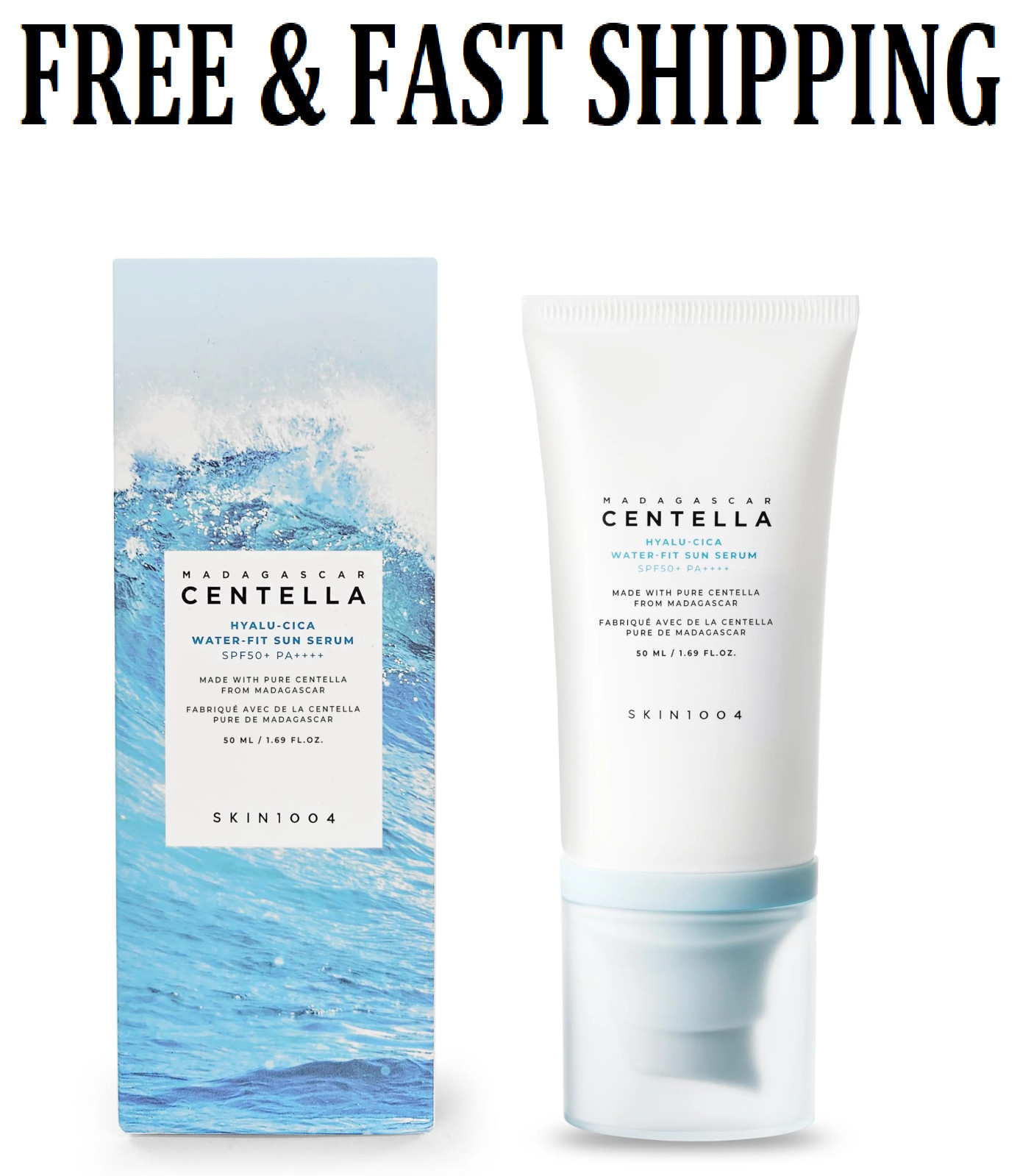 Skin1004 Madagascar Centella Hyalu-Cica Water-Fit Sun Serum SPF50+ 50ML / 1.69oz