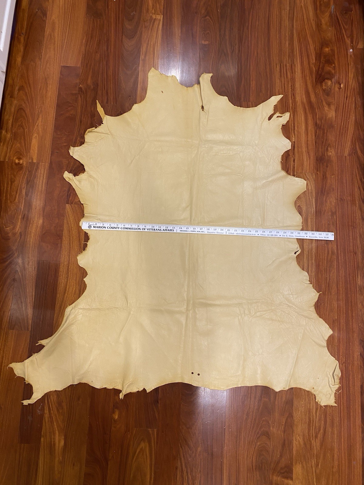 Tanned Deer Hide Deerskin Made In The USA Tan Material Soft Nearly 8 Square Feet