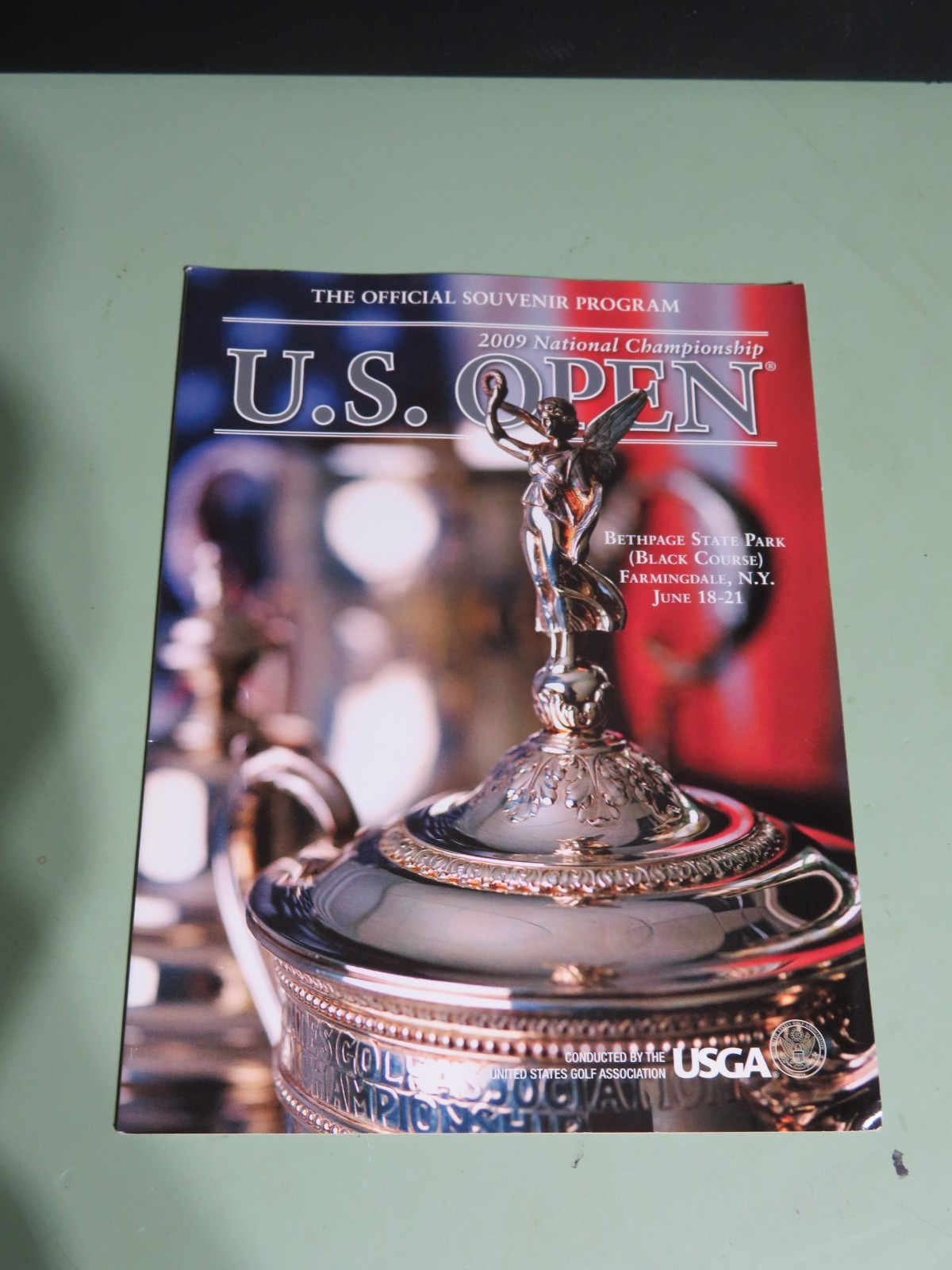2009 US Open Official Souvenir Program PGA Golf Bethpage State Park Black Glover