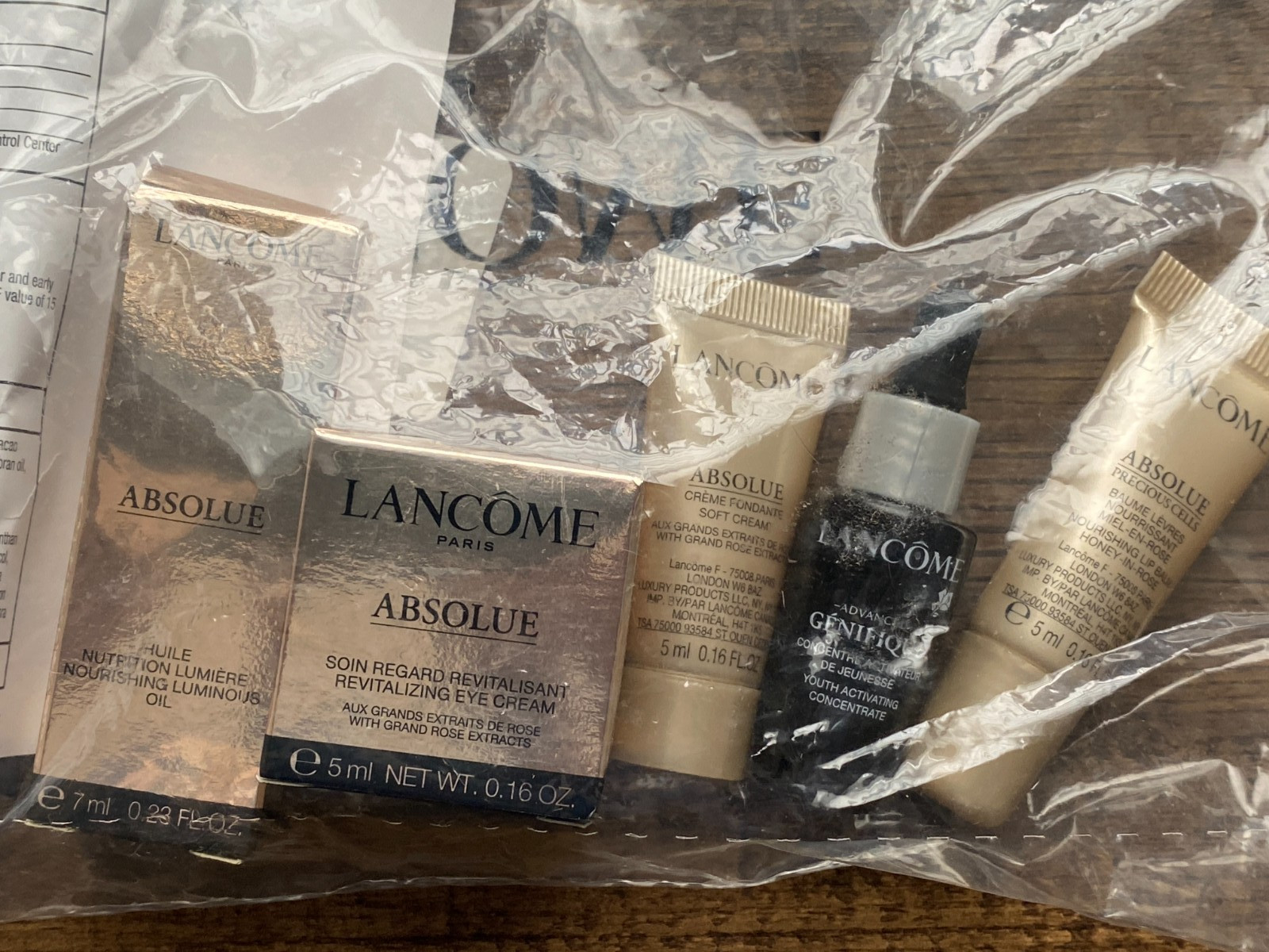 Lancome 5 Piece Travel Size Gift Set - Factory Sealed - New