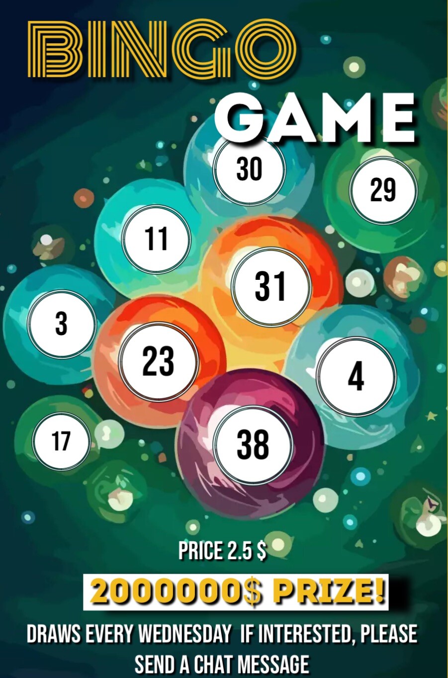 LUCKY BINGO GMAE 5/38