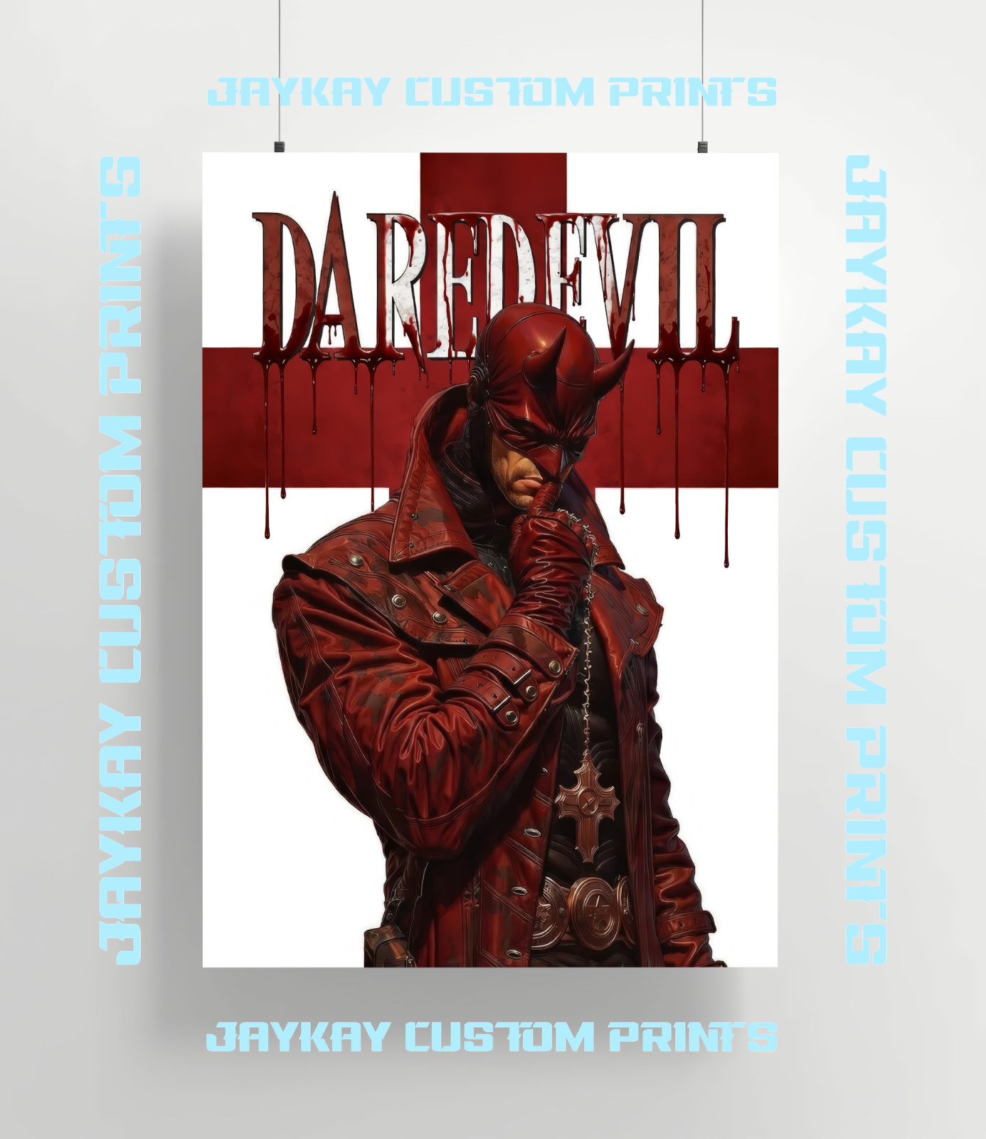 Daredevil Marvel Comic MCU Poster Print - No Frame