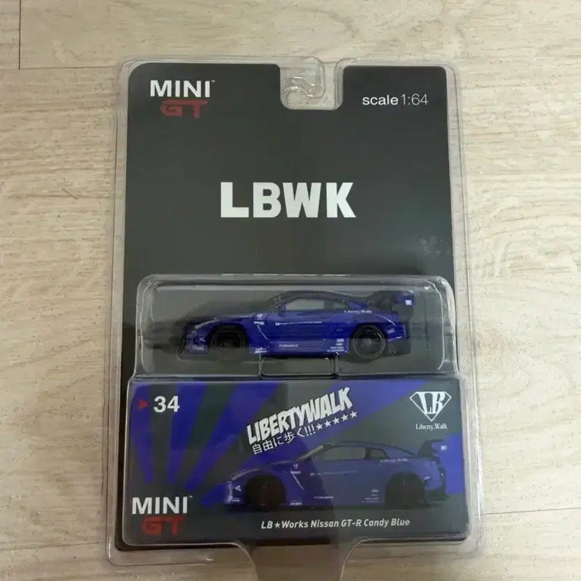 MiniZiti 34 Nissan GTR Candy Blue LBWK Hot Wheels 1:64