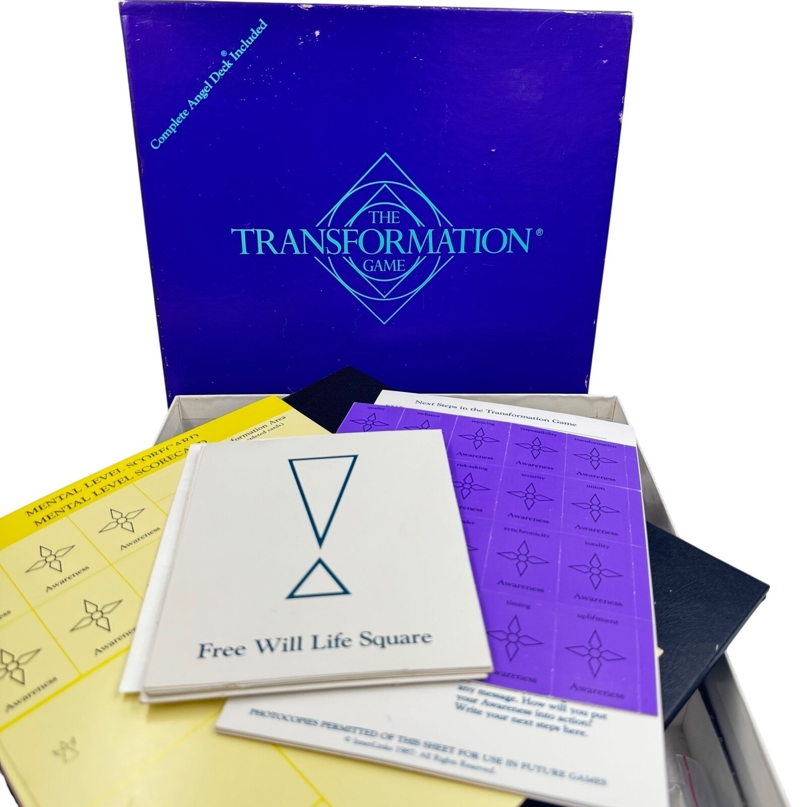 Transformation Game InnerLinks Vintage 1987 Purple Spiritual Board Game Complete