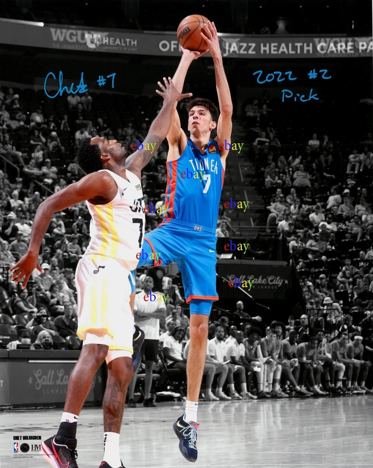 Chet Holmgren Thunder Signed Autographed 8x10 photo Reprint