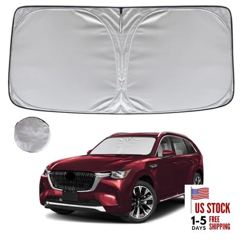  Windshield Sun Shade for 2024-2025 2026 Mazda for 2024-2026 Mazda CX90 CX-90