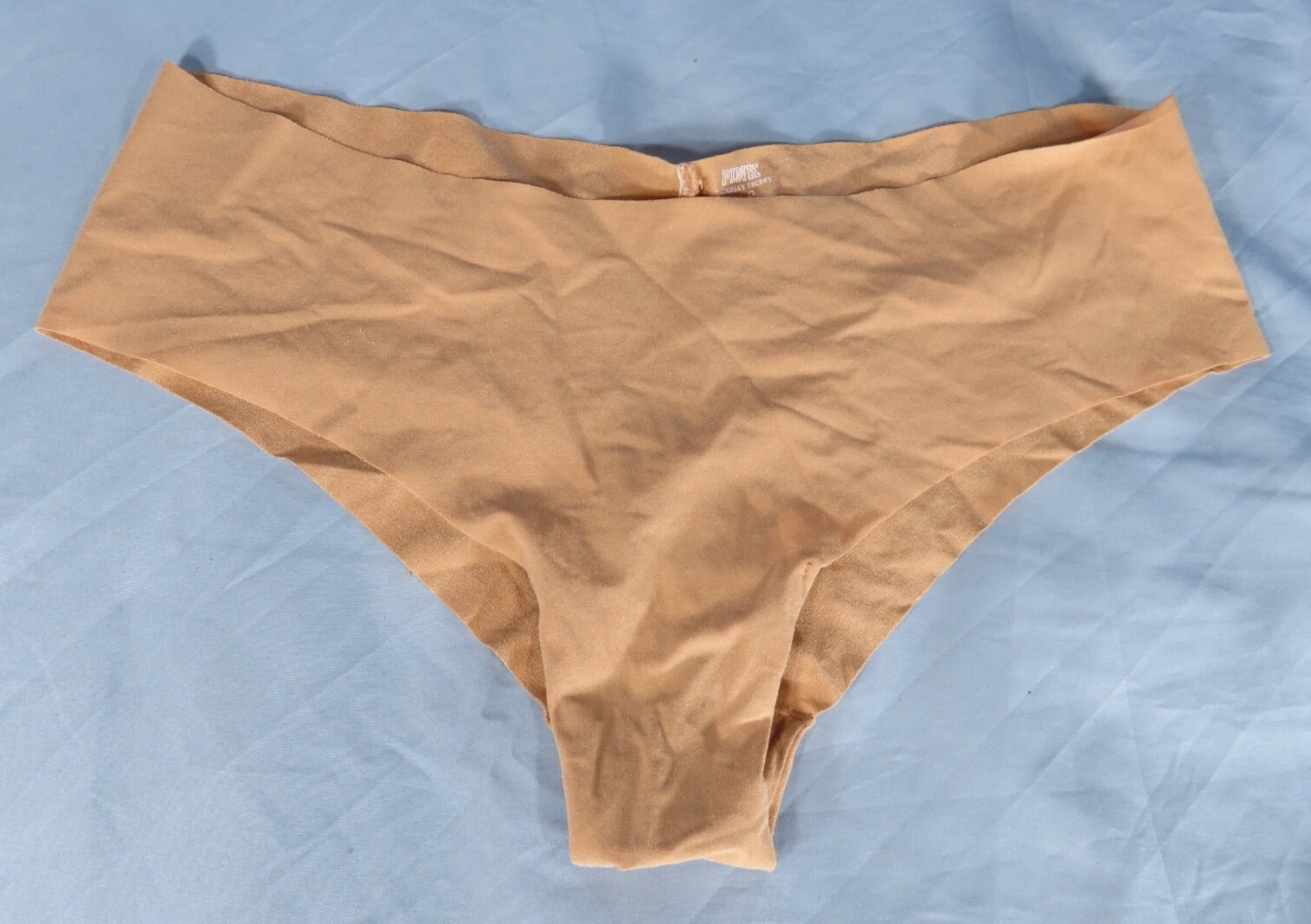 VTG Victoria's Secret Pink NO SHOW Sexy Illusions Seamless INVISIBLE EGE PANTY L