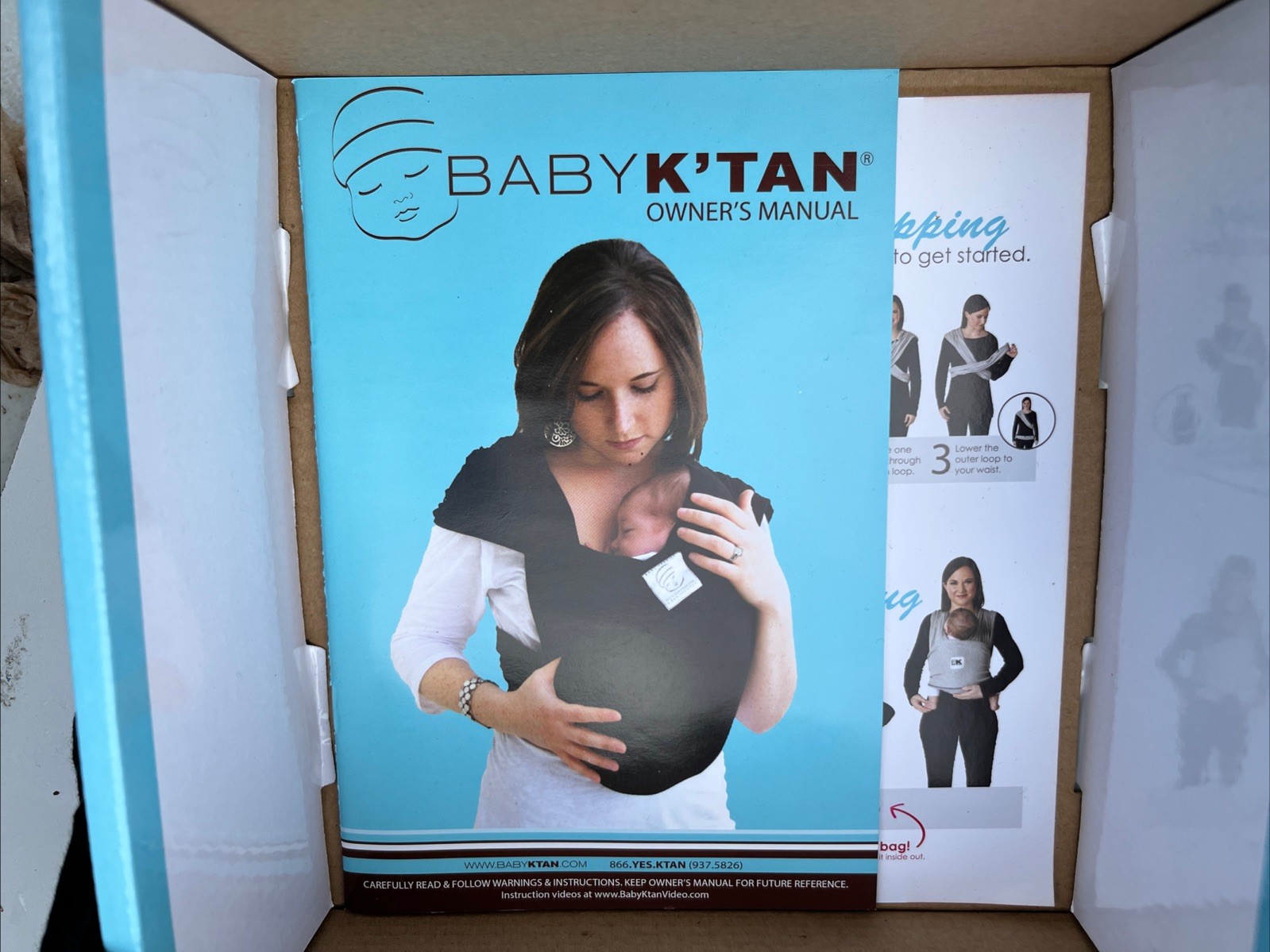Baby K'tan ORIGINAL Baby Carrier - Black - Medium