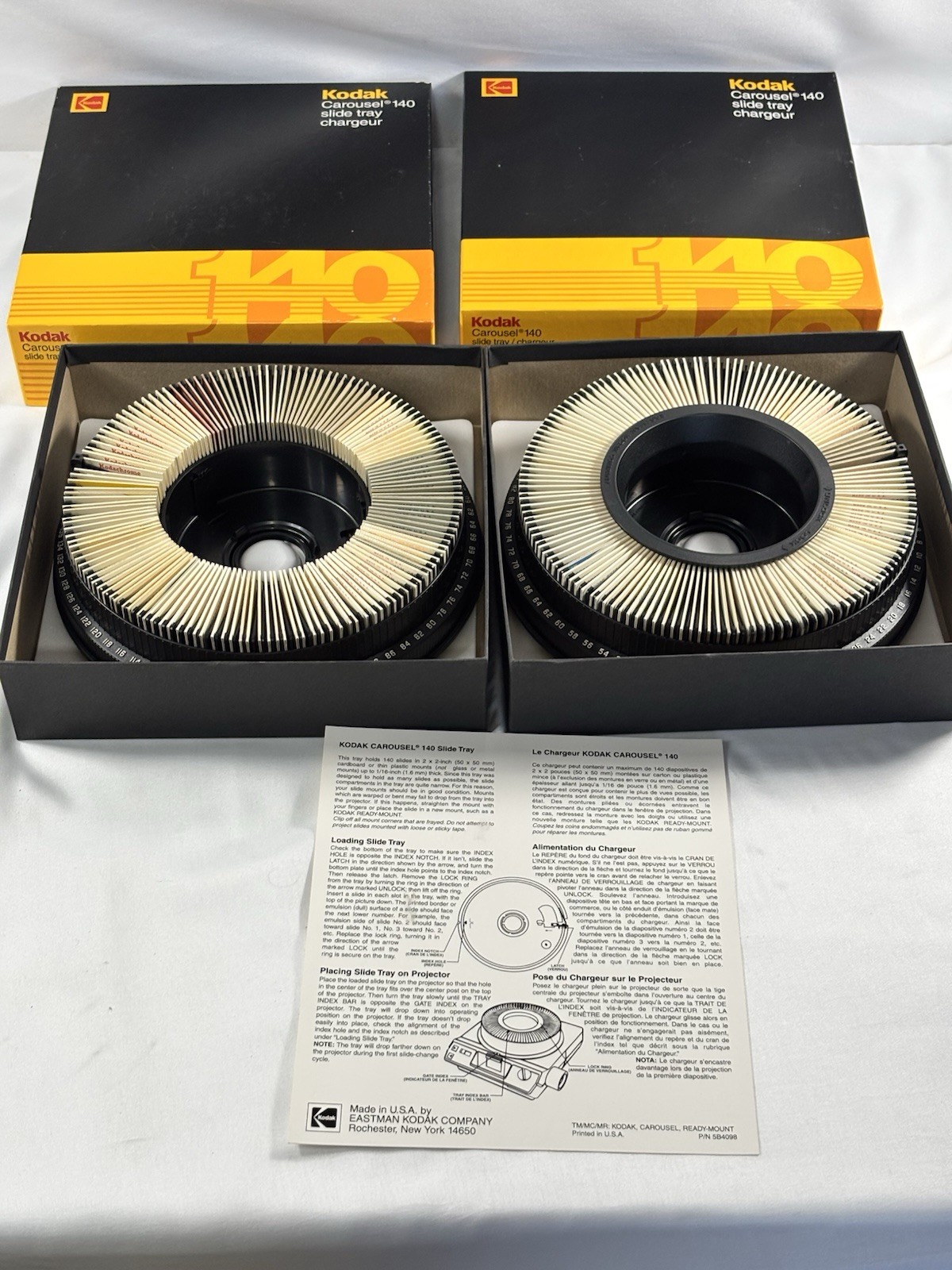 Vintage 35mm Slides Lot 2 Kodak Carousel 140 Trays Mid Century