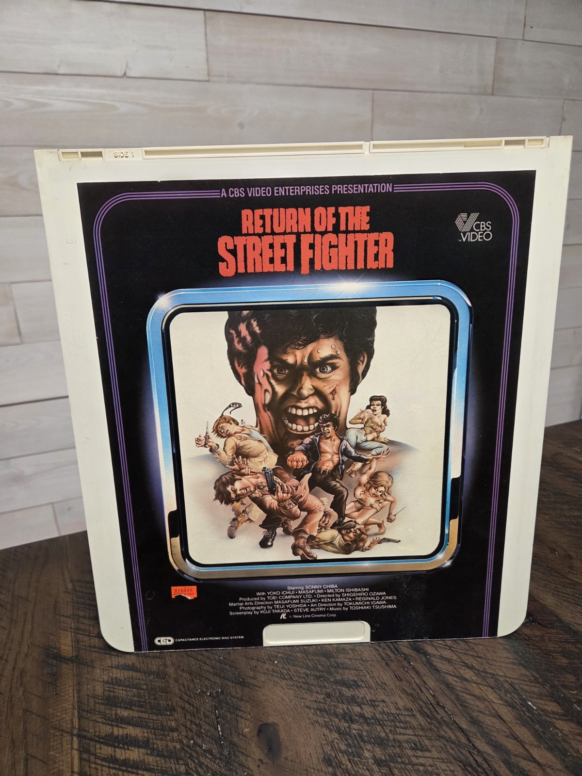 Return Of The Street Fighter CED  SelectaVision VideoDisc, VG
