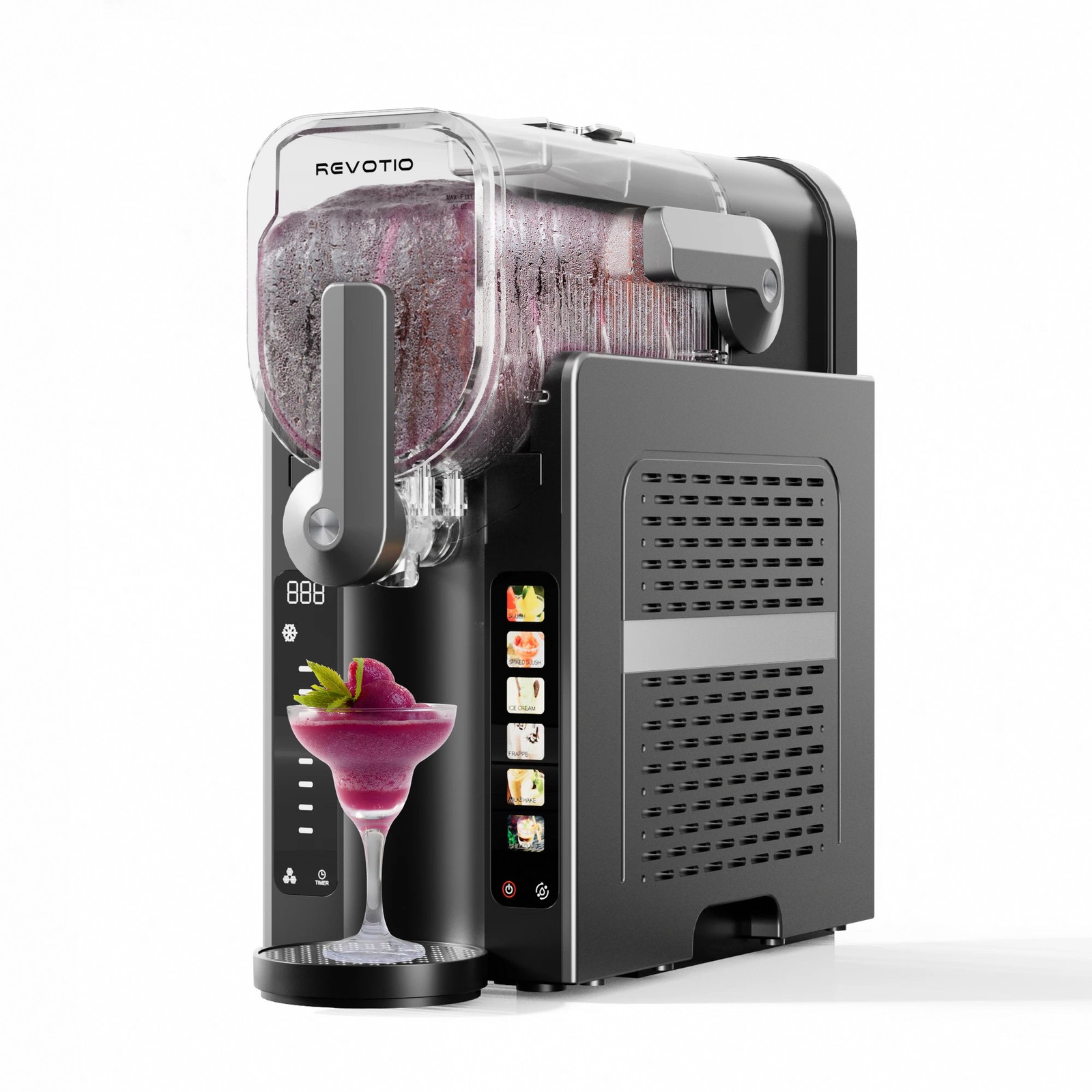 Slushie Machine No Ice Needed Slushy Machine for Home with Self-Cleaning
