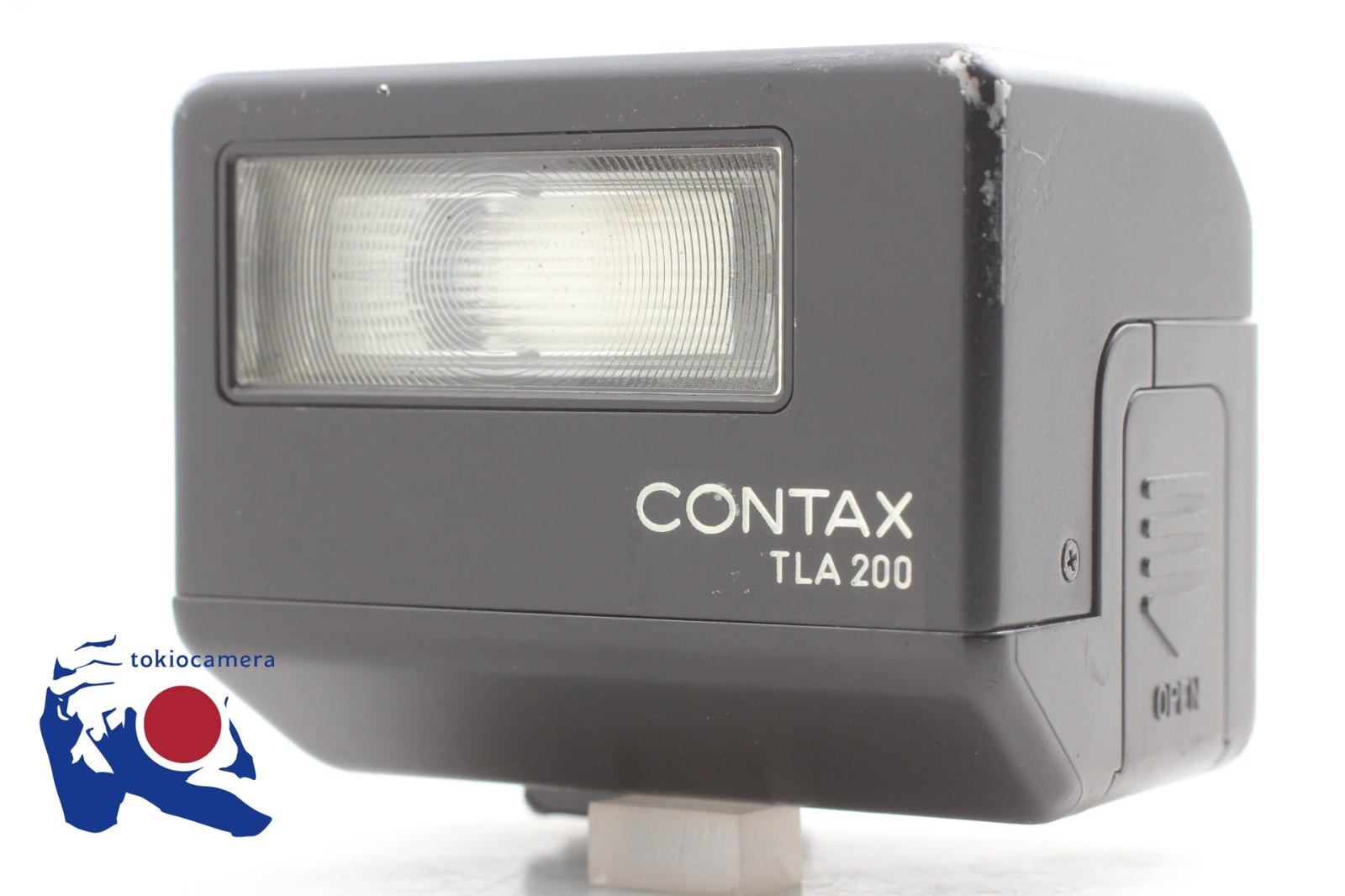 [Exc.5] Contax TLA200 BLACK Shoe Mount Flash For G1 G2 From JAPAN　＃10612