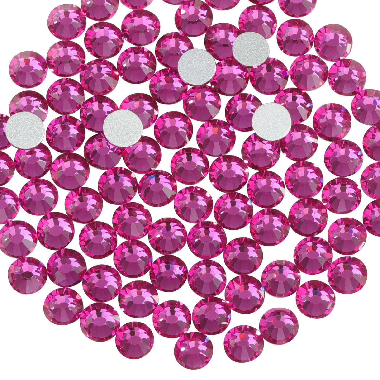 1440pcs Flat Back Crystal Rhinestones Round Gems for Nail Art and Craft Glue ...