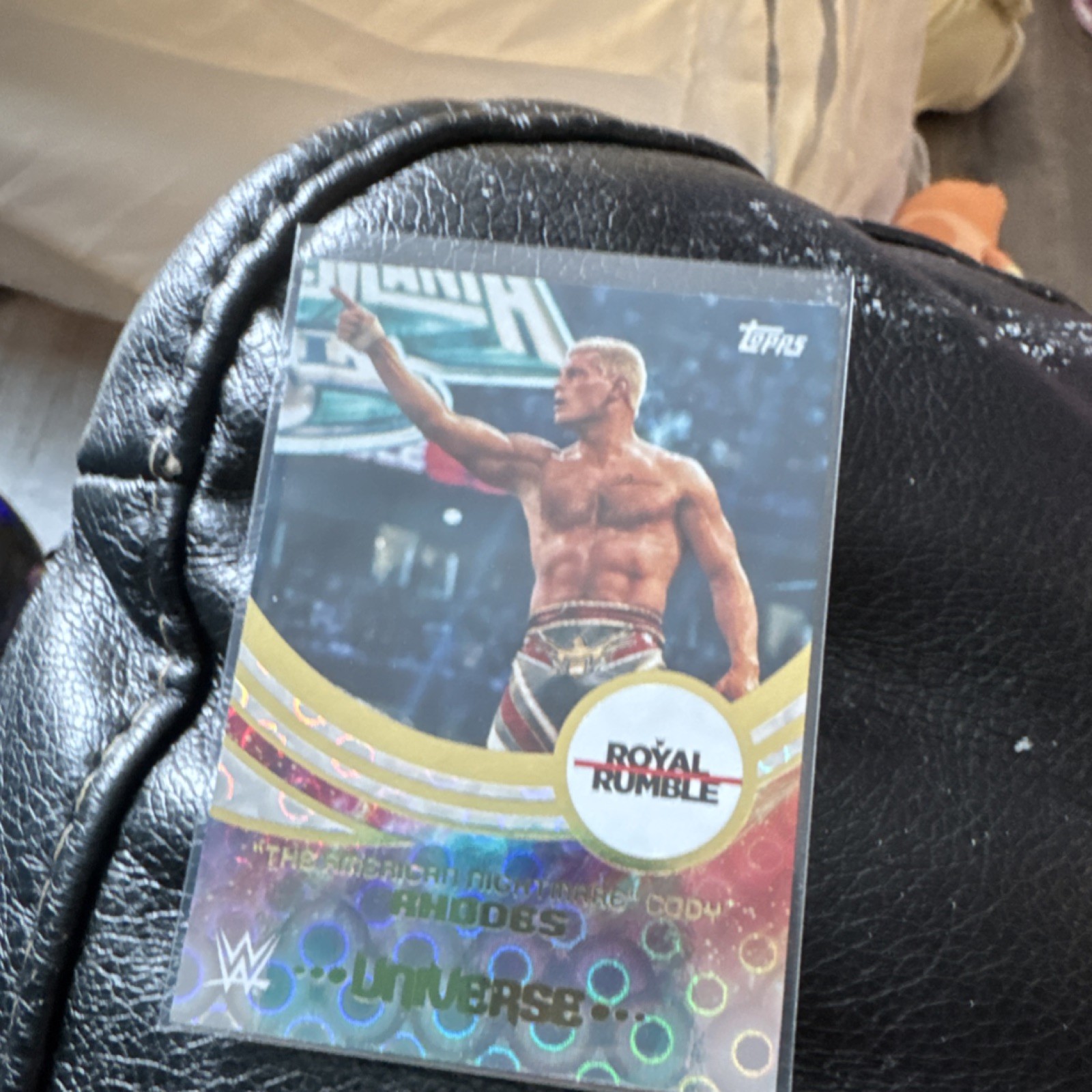 Topps WWE Universe Royal Rumble Cody Rhodes Insert Card #202 Wrestling